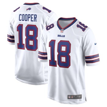 Men's Buffalo Bills #18 Amari Cooper White Game Jersey Men's Buffalo Bills #18 Amari Cooper White Game Jersey