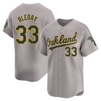 Men's Oakland Athletics #33 JJ Bleday Gray Home Replica Jersey Men's Oakland Athletics #33 JJ Bleday Gray Home Replica Jersey