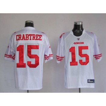 49ers #15 Michael Crabtree White Stitched Youth NFL Jersey 49ers #15 Michael Crabtree White Stitched Youth NFL Jersey