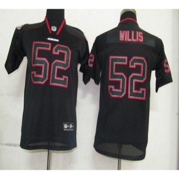 49ers #52 Patrick Willis Lights Out Black Stitched Youth NFL Jersey 49ers #52 Patrick Willis Lights Out Black Stitched Youth NFL Jersey