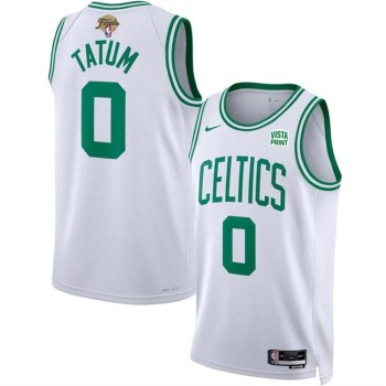 Men's Boston Celtics #0 Jayson Tatum White 2024 Finals Association Edition Stitched Basketball Jersey Men's Boston Celtics #0 Jayson Tatum White 2024 Finals Association Edition Stitched Basketball Jersey
