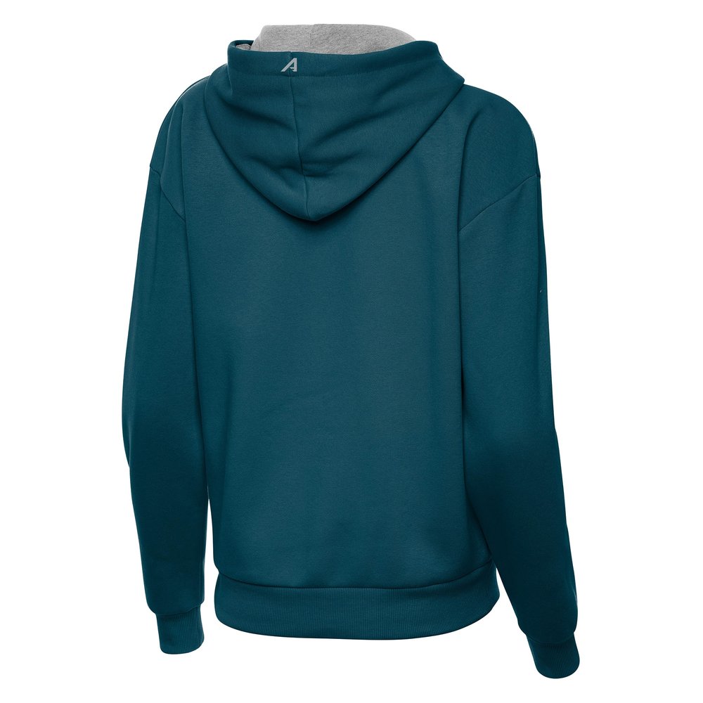 Women's Philadelphia Eagles Antigua Midnight Green Super Bowl LIX Champions Victory Pullover Hoodie Women's Philadelphia Eagles Antigua Midnight Green Super Bowl LIX Champions Victory Pullover Hoodie