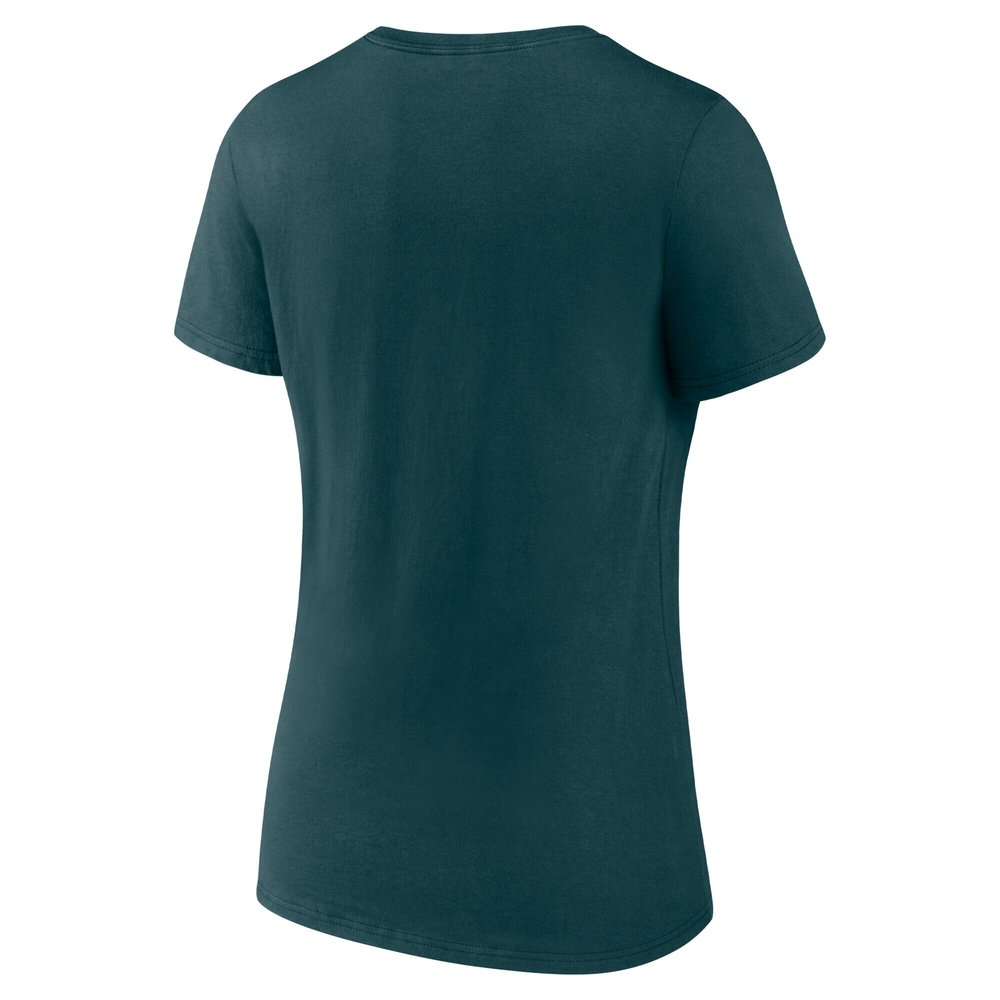 Women's Philadelphia Eagles  Midnight Green Super Bowl LIX Champions Local V-Neck T-Shirt Women's Philadelphia Eagles  Midnight Green Super Bowl LIX Champions Local V-Neck T-Shirt