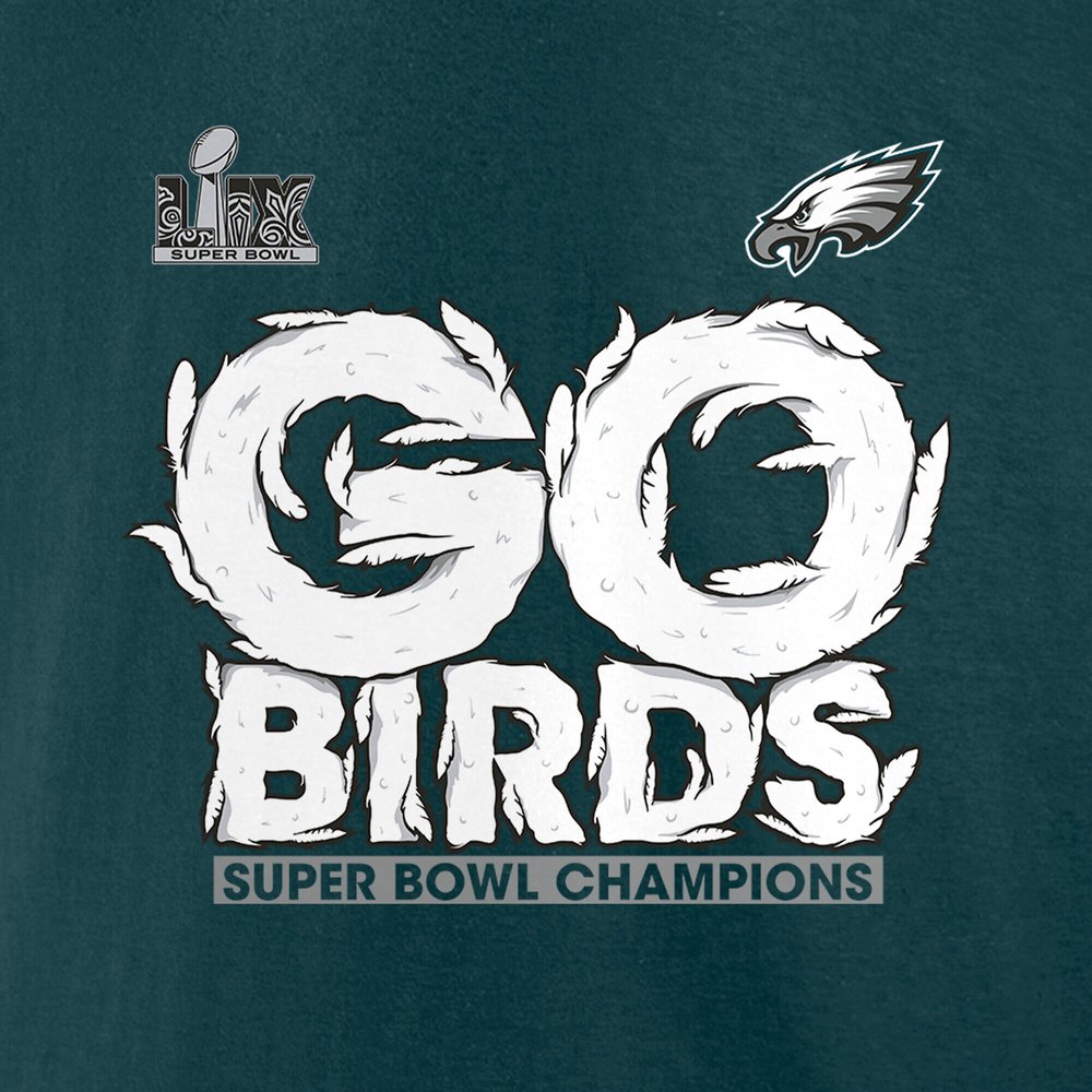 Women's Philadelphia Eagles  Midnight Green Super Bowl LIX Champions Local V-Neck T-Shirt Women's Philadelphia Eagles  Midnight Green Super Bowl LIX Champions Local V-Neck T-Shirt