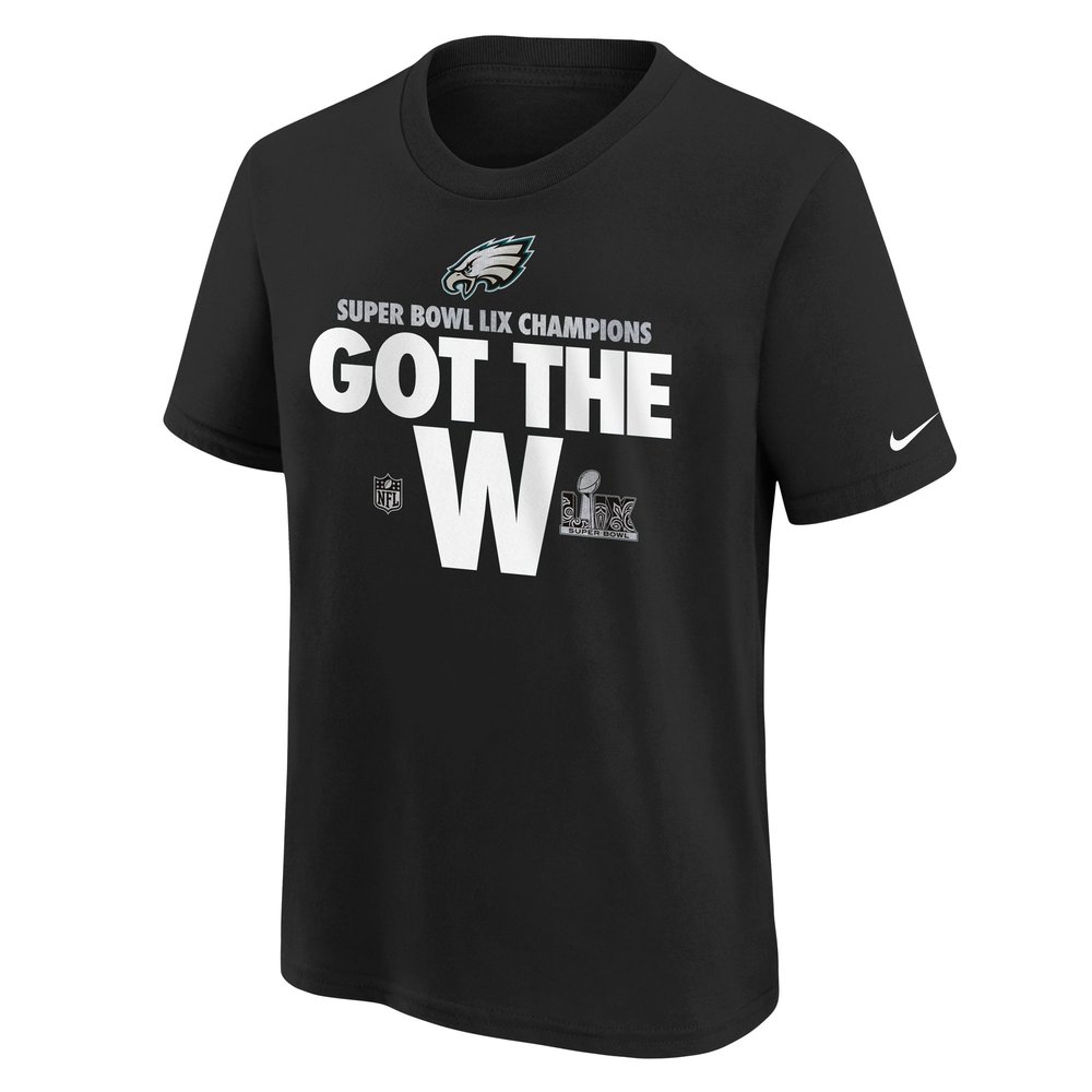 Youth Philadelphia Eagles  Black Super Bowl LIX Champions Parade T-Shirt Youth Philadelphia Eagles  Black Super Bowl LIX Champions Parade T-Shirt