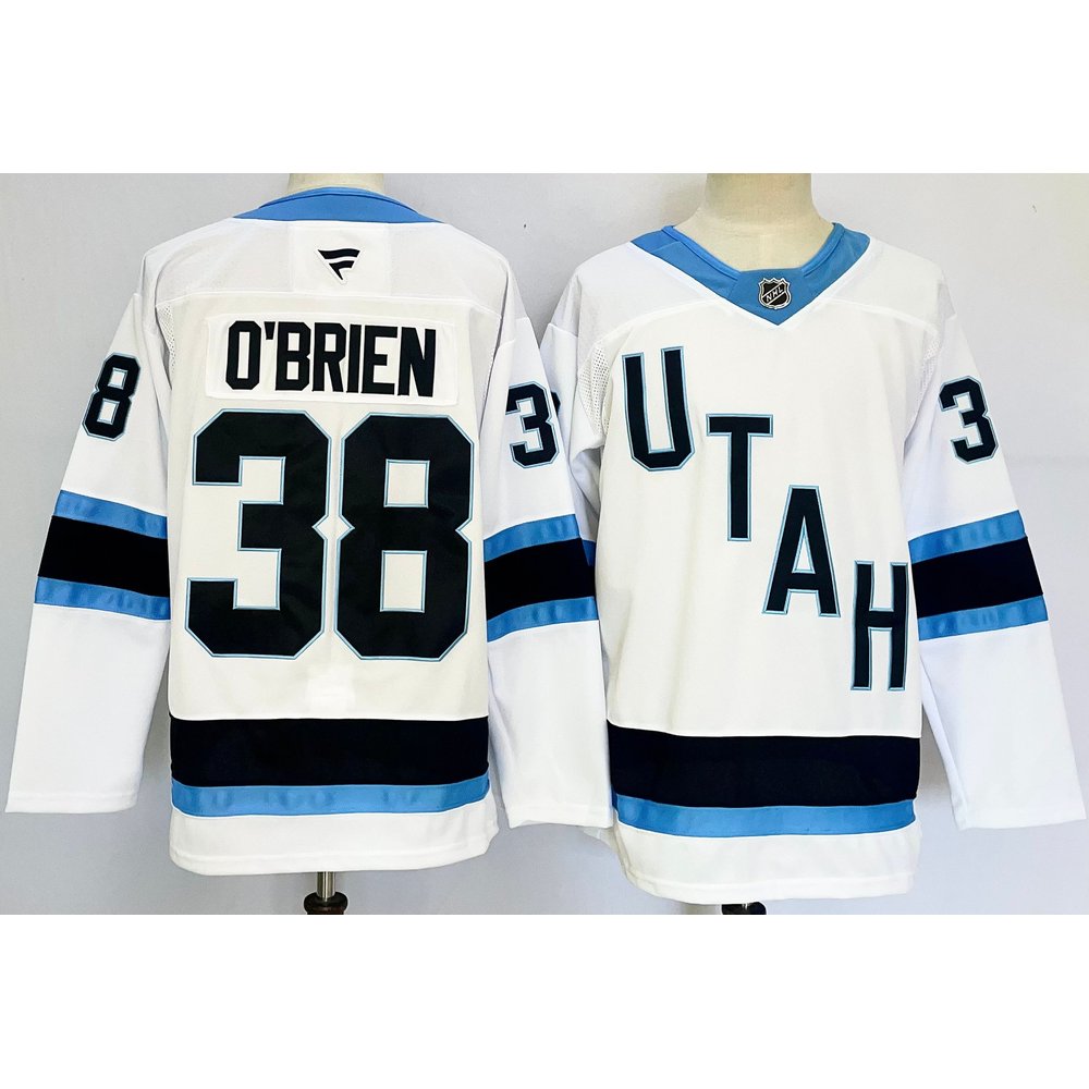 Youth Utah Mammoth #38 Liam O'Brien White 2024-25 Stitched Jersey