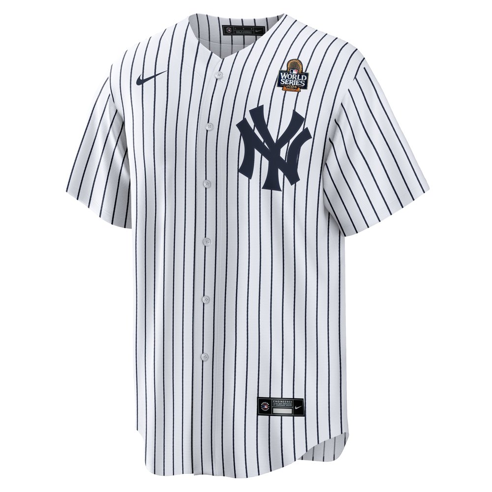Men's New York Yankees #45 Gerrit Cole White 2024 World Series Home Replica Player Jersey