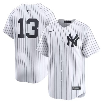 Youth New York Yankees #13 Jazz Chisholm Jr. White Home Limited Player Jersey Youth New York Yankees #13 Jazz Chisholm Jr. White Home Limited Player Jersey