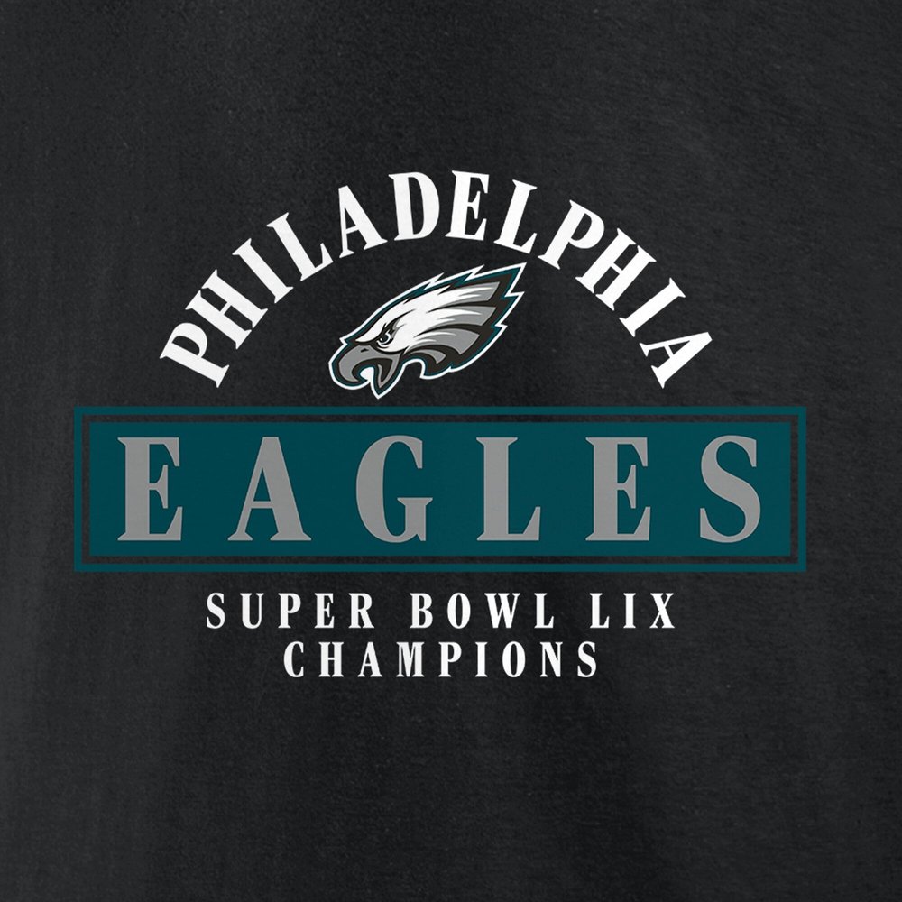 Men's Philadelphia Eagles Black Super Bowl LIX Champions Pullover Hoodie Men's Philadelphia Eagles Black Super Bowl LIX Champions Pullover Hoodie