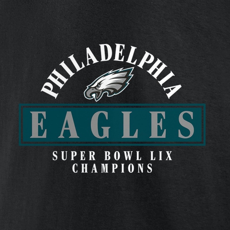 Men's Philadelphia Eagles Black Super Bowl LIX Champions Pullover Hoodie Men's Philadelphia Eagles Black Super Bowl LIX Champions Pullover Hoodie