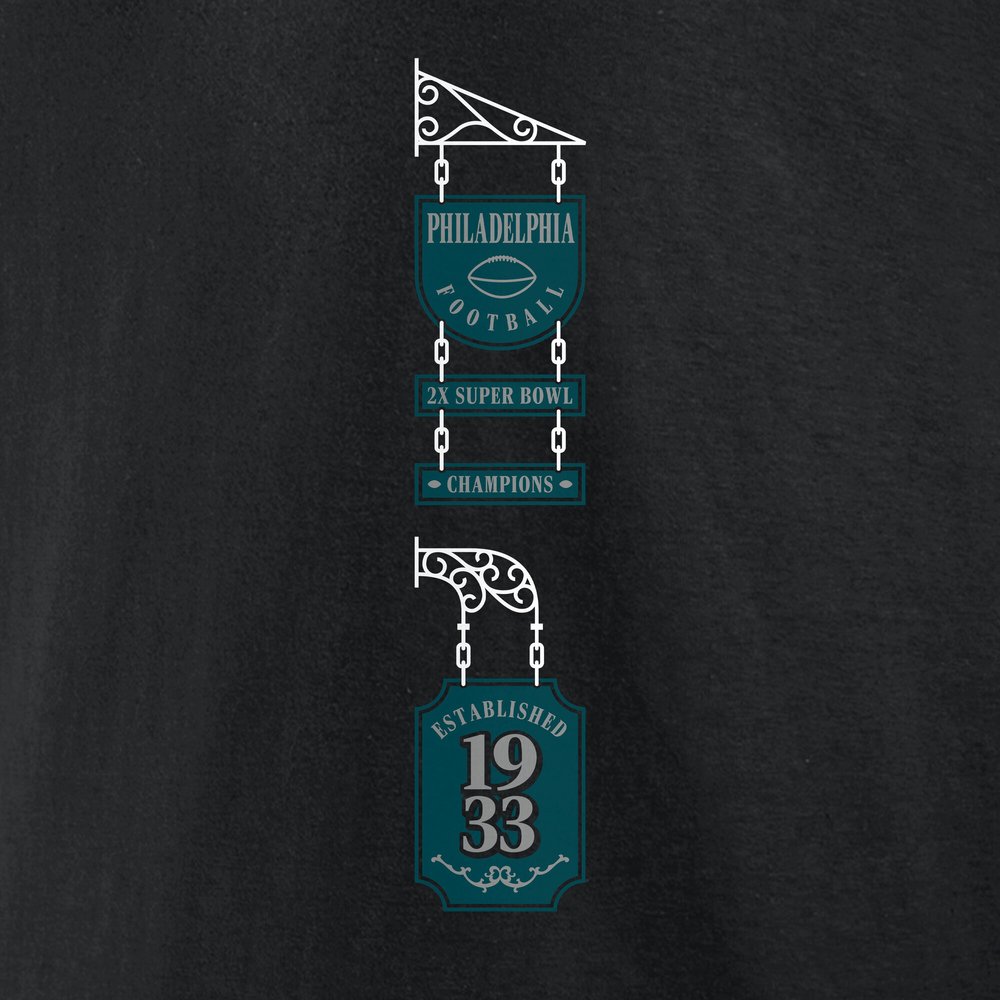 Men's Philadelphia Eagles Black Super Bowl LIX Champions Pullover Hoodie Men's Philadelphia Eagles Black Super Bowl LIX Champions Pullover Hoodie