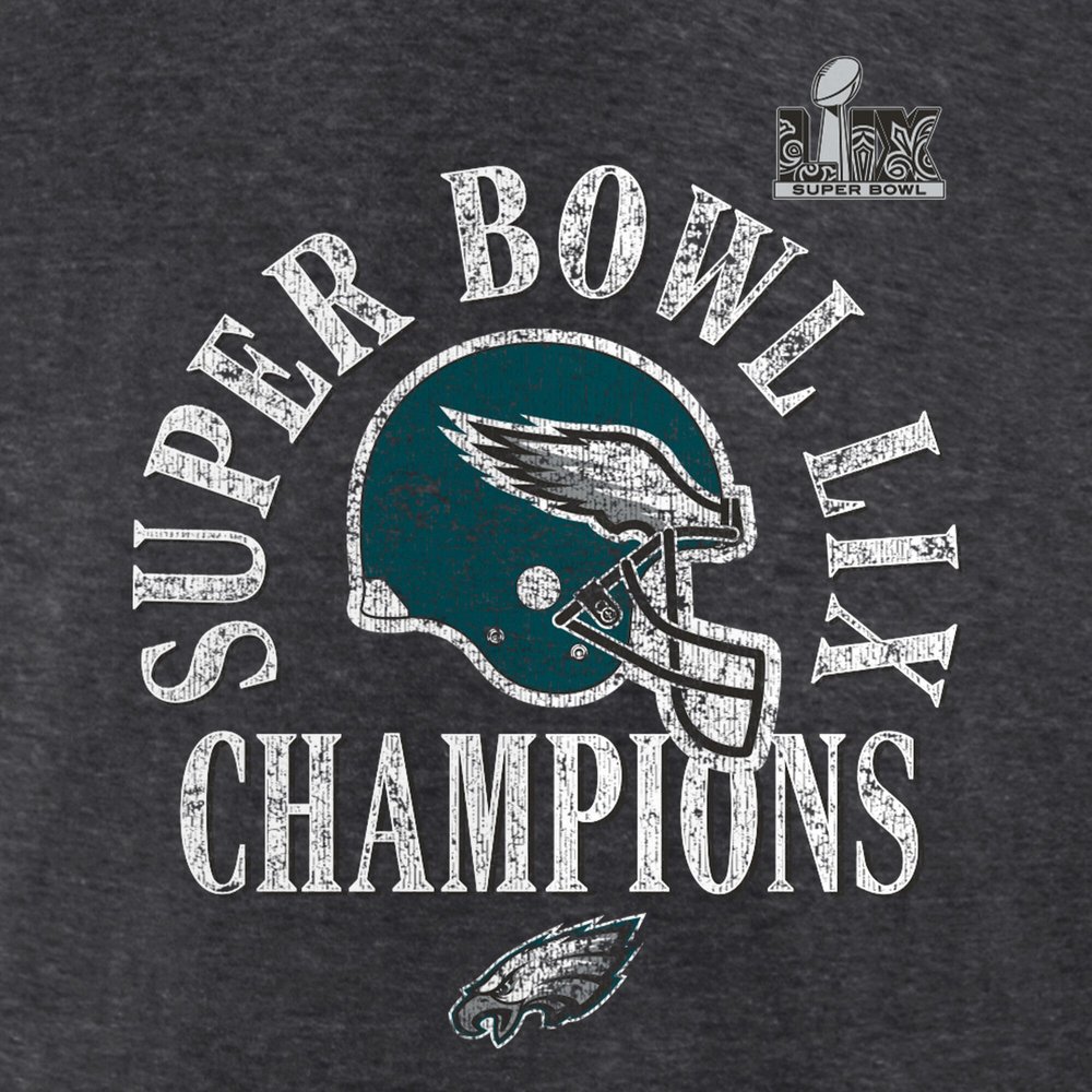Men's Philadelphia Eagles Heather Charcoal Super Bowl LIX Champions Ring Season T-Shirt Men's Philadelphia Eagles Heather Charcoal Super Bowl LIX Champions Ring Season T-Shirt