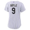 Women's Colorado Rockies #9 Brenton Doyle Nike White Home Replica Jersey
