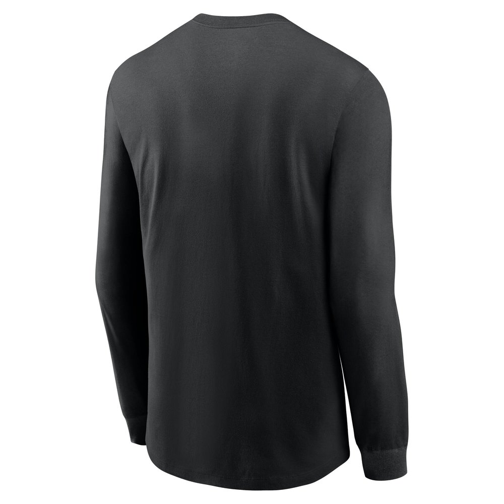 Men's Philadelphia Eagles Black Super Bowl LIX Champions 90's Retro Long Sleeve T-Shirt Men's Philadelphia Eagles Black Super Bowl LIX Champions 90's Retro Long Sleeve T-Shirt