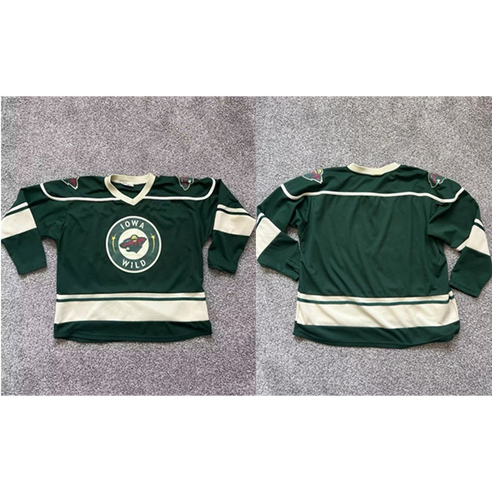 Youth Minnesota Wild Green Stitched Hockey Jersey