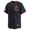 Men's Cleveland Guardians #57 Shane Bieber Black Home Limited Player Jersey