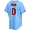 Men's St. Louis Cardinals #0 Masyn Winn Blue Home Limited Jersey