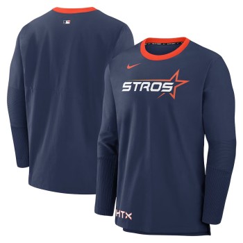 Men's Houston Astros Navy 2025 City Connect Authentic Collection Lightweight Player Tri-Blend Performance Long Sleeve T-Shirt Men's Houston Astros Navy 2025 City Connect Authentic Collection Lightweight Player Tri-Blend Performance Long Sleeve T-Shirt