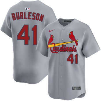 Men's St. Louis Cardinals #41 Alec Burleson Gray Home Limited Jersey