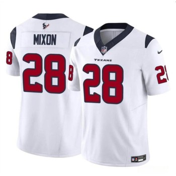 Men's Houston Texans #28 Joe Mixon White 2024 F.U.S.E Vapor Untouchable Stitched Football Jersey Men's Houston Texans #28 Joe Mixon White 2024 F.U.S.E Vapor Untouchable Stitched Football Jersey