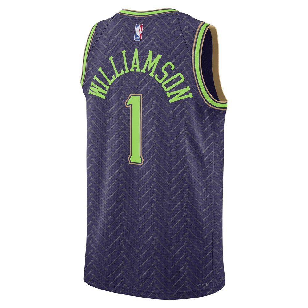 Unisex New Orleans Pelicans Zion Williamson Purple 2024/25 Swingman Player Jersey - City Edition Unisex New Orleans Pelicans Zion Williamson Purple 2024/25 Swingman Player Jersey - City Edition