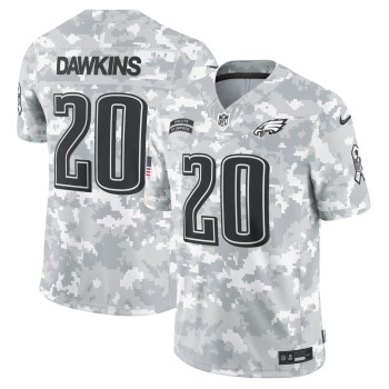 Men's Philadelphia Eagles Brian Dawkins Arctic Camo 2024 Salute to Service Retired Player Limited Jersey Men's Philadelphia Eagles Brian Dawkins Arctic Camo 2024 Salute to Service Retired Player Limited Jersey