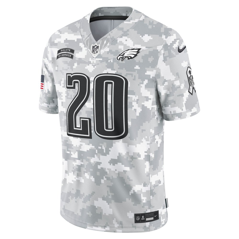 Men's Philadelphia Eagles Brian Dawkins Arctic Camo 2024 Salute to Service Retired Player Limited Jersey Men's Philadelphia Eagles Brian Dawkins Arctic Camo 2024 Salute to Service Retired Player Limited Jersey