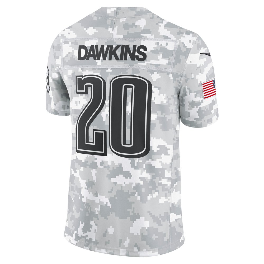 Men's Philadelphia Eagles Brian Dawkins Arctic Camo 2024 Salute to Service Retired Player Limited Jersey Men's Philadelphia Eagles Brian Dawkins Arctic Camo 2024 Salute to Service Retired Player Limited Jersey