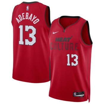 Unisex Miami Heat Bam Adebayo Red 2024/25 Swingman Player Jersey - City Edition Unisex Miami Heat Bam Adebayo Red 2024/25 Swingman Player Jersey - City Edition
