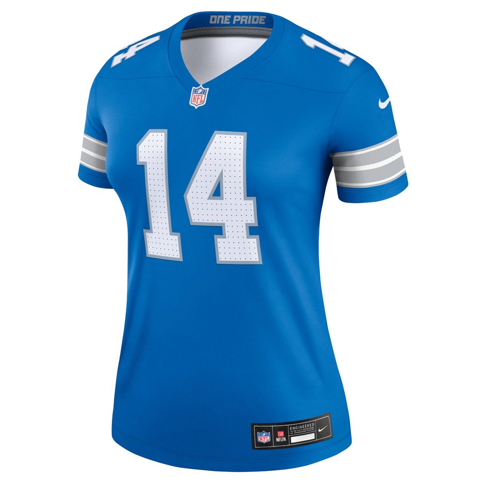 Women's Detroit Lions #14 Amon-Ra St. Brown Blue Legend Jersey Women's Detroit Lions #14 Amon-Ra St. Brown Blue Legend Jersey