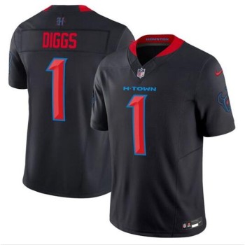 Men's Houston Texans #1 Stefon Diggs Navy 2024 2nd Alternate F.U.S.E Vapor Stitched jersey Men's Houston Texans #1 Stefon Diggs Navy 2024 2nd Alternate F.U.S.E Vapor Stitched jersey