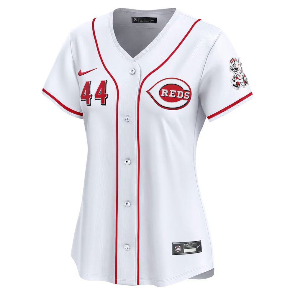 Women's Cincinnati Reds #44 Elly De La Cruz Nike White Home Limited Player Jersey