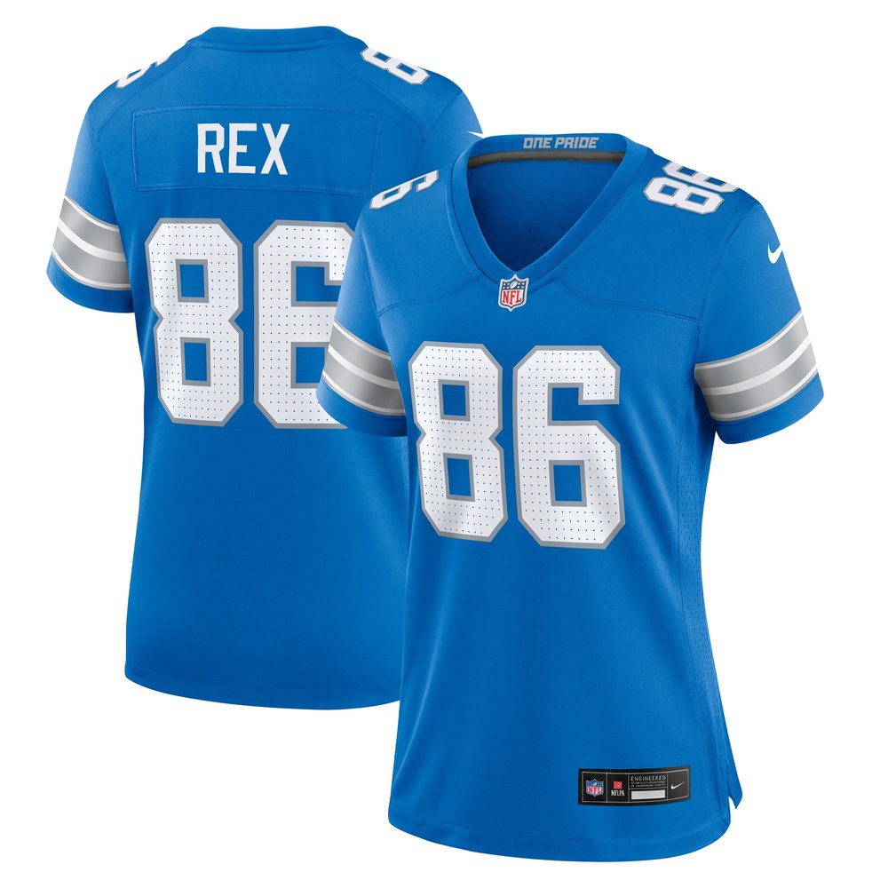 Women's Detroit Lions Isaac Rex  Blue Game Jersey