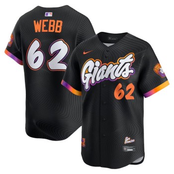 Men's San Francisco Giants #62 Logan Webb Nike Anthracite 2025 City Connect Limited Jersey Men's San Francisco Giants #62 Logan Webb Nike Anthracite 2025 City Connect Limited Jersey