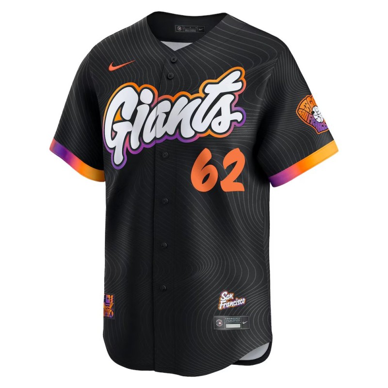 Men's San Francisco Giants #62 Logan Webb Nike Anthracite 2025 City Connect Limited Jersey Men's San Francisco Giants #62 Logan Webb Nike Anthracite 2025 City Connect Limited Jersey