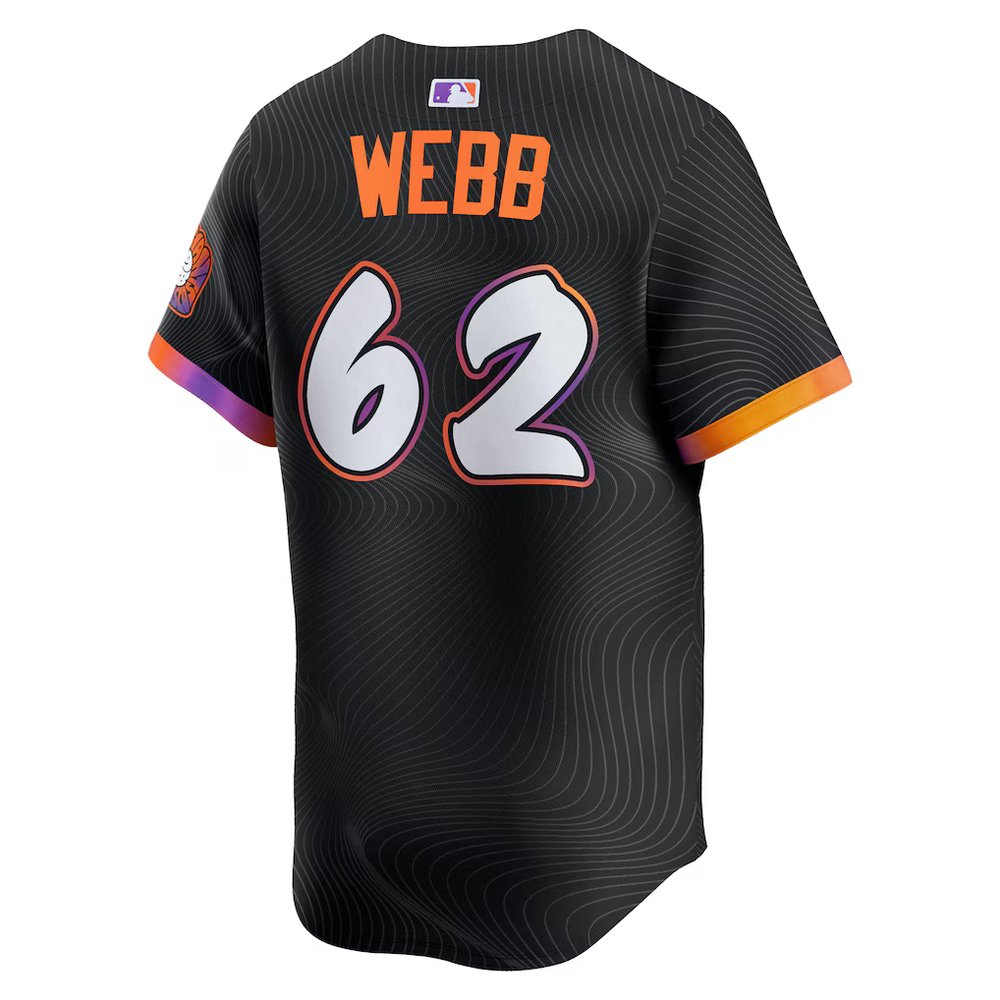 Men's San Francisco Giants #62 Logan Webb Nike Anthracite 2025 City Connect Limited Jersey Men's San Francisco Giants #62 Logan Webb Nike Anthracite 2025 City Connect Limited Jersey