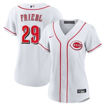 Women's Cincinnati Reds #29 TJ Friedl Nike White Home Replica Jersey