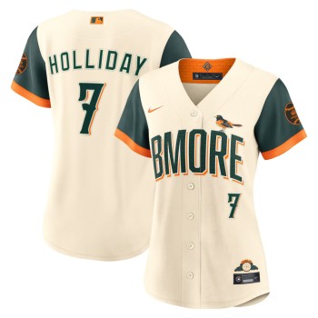 Women's Baltimore Orioles #7 Jackson Holliday Nike Natural 2026 City Connect Stadium Jersey