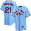 Men's St. Louis Cardinals #21 Lars Nootbaar Blue Home Limited Jersey