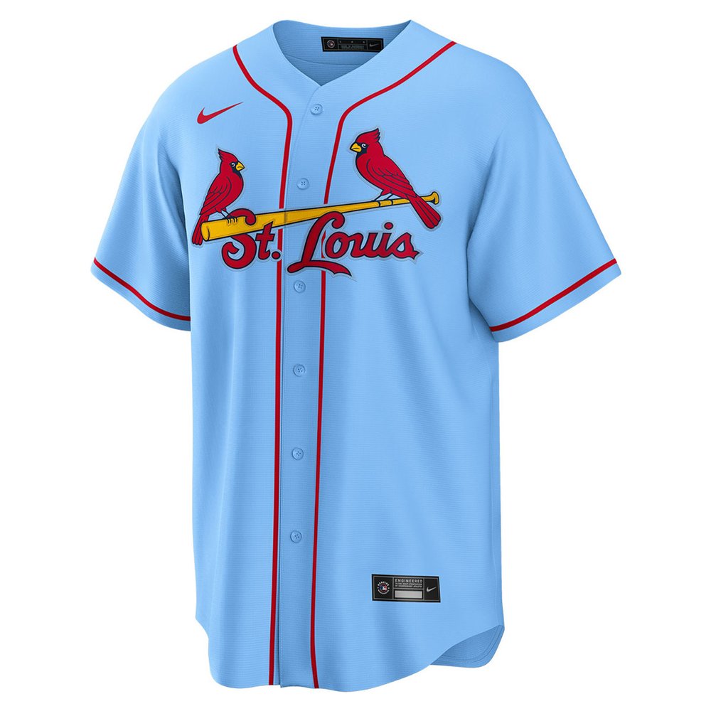 Men's St. Louis Cardinals #21 Lars Nootbaar Blue Home Limited Jersey