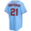 Men's St. Louis Cardinals #21 Lars Nootbaar Blue Home Limited Jersey