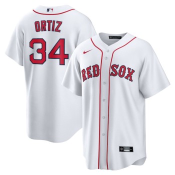 Men's Boston Red Sox #34 David Ortiz Cooperstown Collection White Home Jersey Men's Boston Red Sox #34 David Ortiz Cooperstown Collection White Home Jersey
