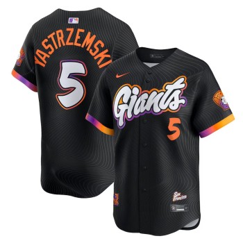 Men's San Francisco Giants #5 Mike Yastrzemski Nike Anthracite 2025 City Connect Limited Jersey Men's San Francisco Giants #5 Mike Yastrzemski Nike Anthracite 2025 City Connect Limited Jersey