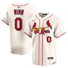 Men's St. Louis Cardinals #0 Masyn Winn Cream Home Limited Jersey