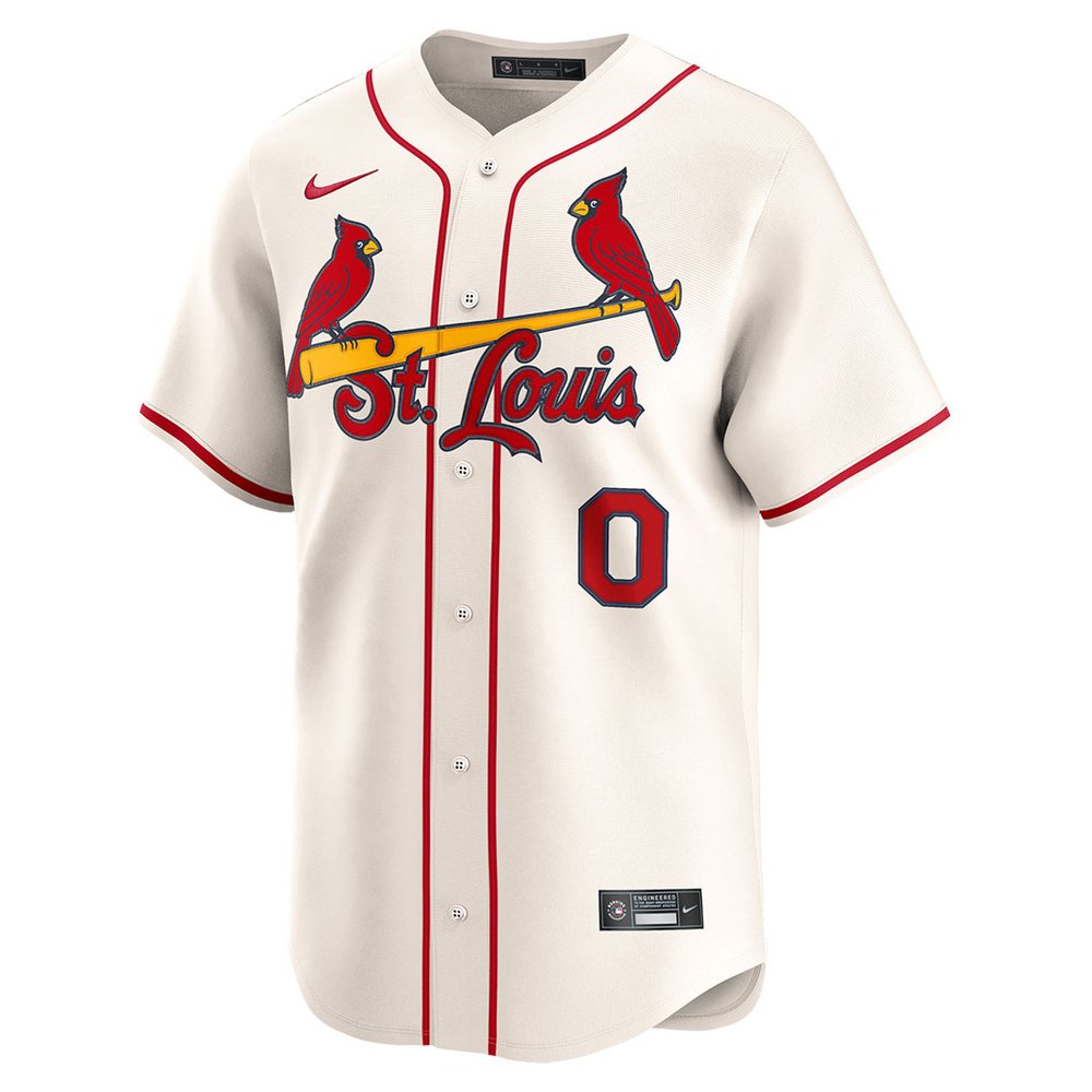 Men's St. Louis Cardinals #0 Masyn Winn Cream Home Limited Jersey