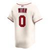 Men's St. Louis Cardinals #0 Masyn Winn Cream Home Limited Jersey