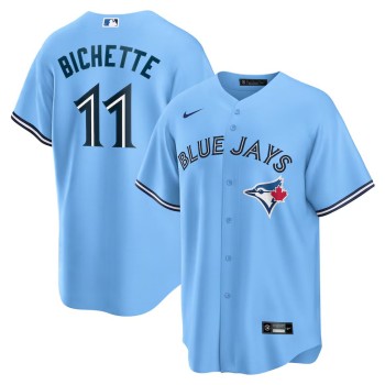Men's Toronto Blue Jays #11 Bo Bichette Powder Blue Alternate Replica Player Name Jersey