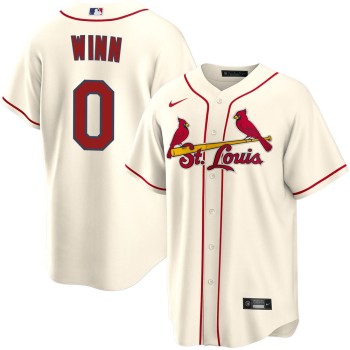 Men's St. Louis Cardinals #0 Masyn Winn Cream Home Limited Jersey