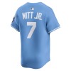 Men's Kansas City Royals #7 Bobby Witt Jr. Nike Light Blue Alternate Limited Player Jersey