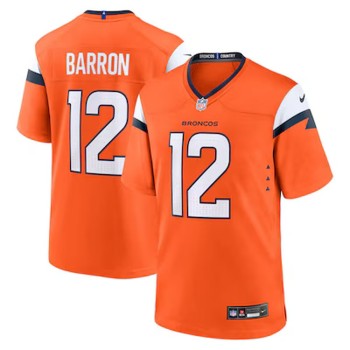 Youth Denver Broncos #12 Jahdae Barron Nike Orange 2025 NFL Draft First Round Pick Game Jersey Youth Denver Broncos #12 Jahdae Barron Nike Orange 2025 NFL Draft First Round Pick Game Jersey